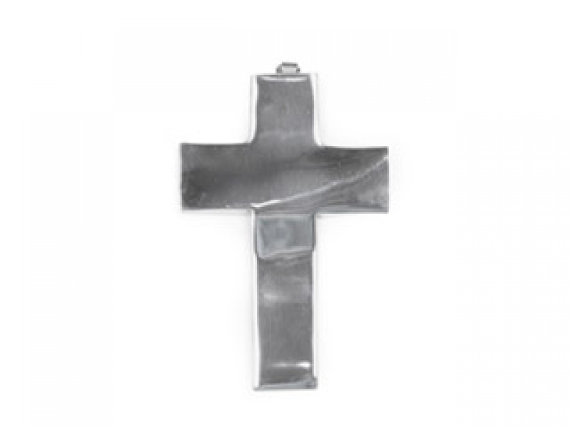 CRUZ ONDAS LISA CH CRUCES EN PEWTER